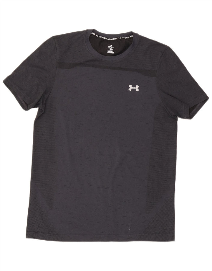 Under Armour Camiseta ajustada para hombre Top grande gris moteado