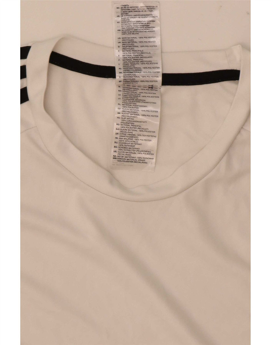 Adidas Hombre Aeroready Camiseta Top Grande Poliéster Blanco