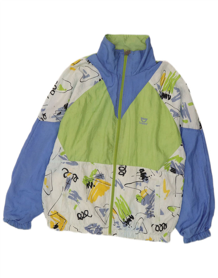 Chaqueta superior de chándal para hombre Leopard UK 38/40 Medium Multicolor Colourblock