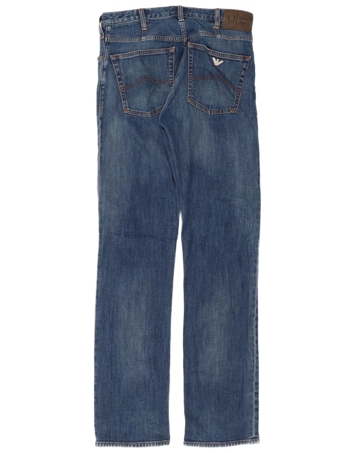 Vaqueros Armani Hombre Rectos W30 L32 Algodón Azul