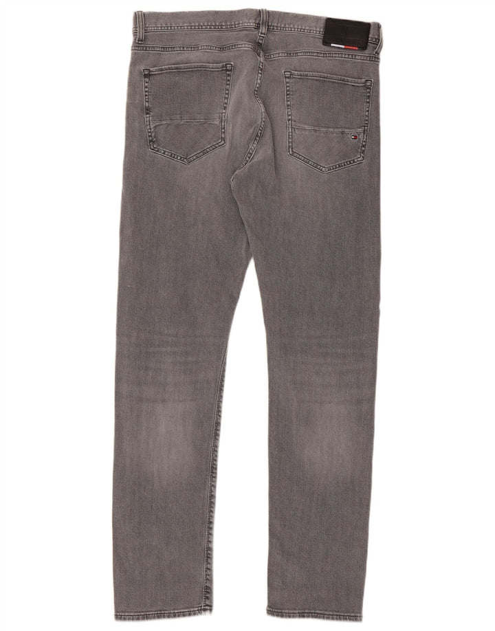 Tommy Hilfiger Vaqueros ajustados para hombre W36 L32 Algodón gris