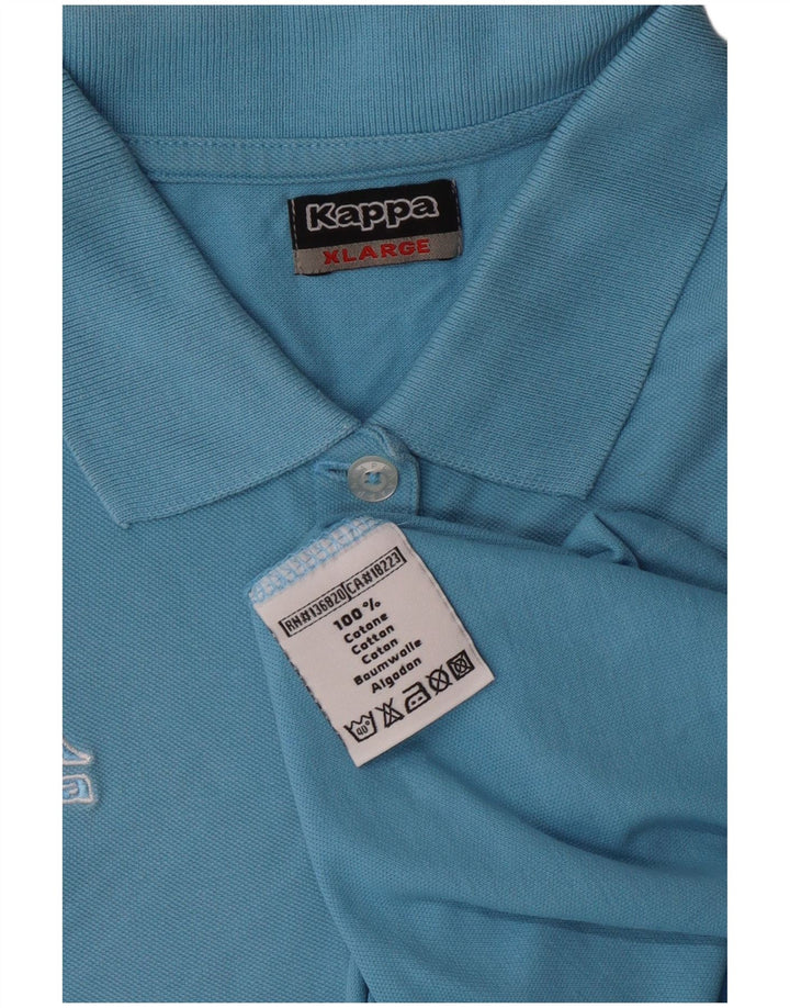 KAPPA Polo Mujer UK 40 XL Algodón Azul