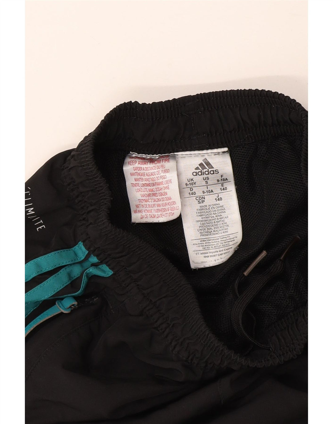 ADIDAS Boys Munster Rugby Graphic Pantalones de chándal 9-10 años Negro