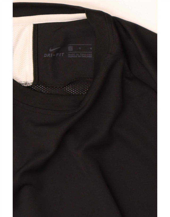 Camiseta Nike Dri Fit para hombre, talla grande, color negro