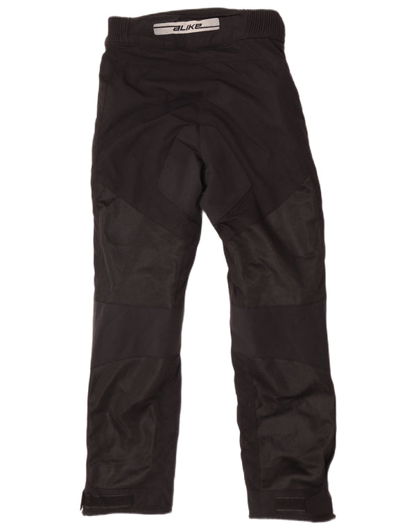 Alike Mens Motorcycle Straight Graphic Trousers Small  W28 L28 Black