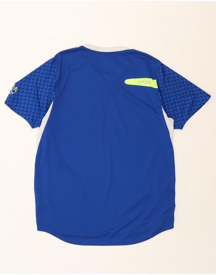 Adidas Hombre Camiseta Gráfica Top XL Azul Colorblock Poliéster