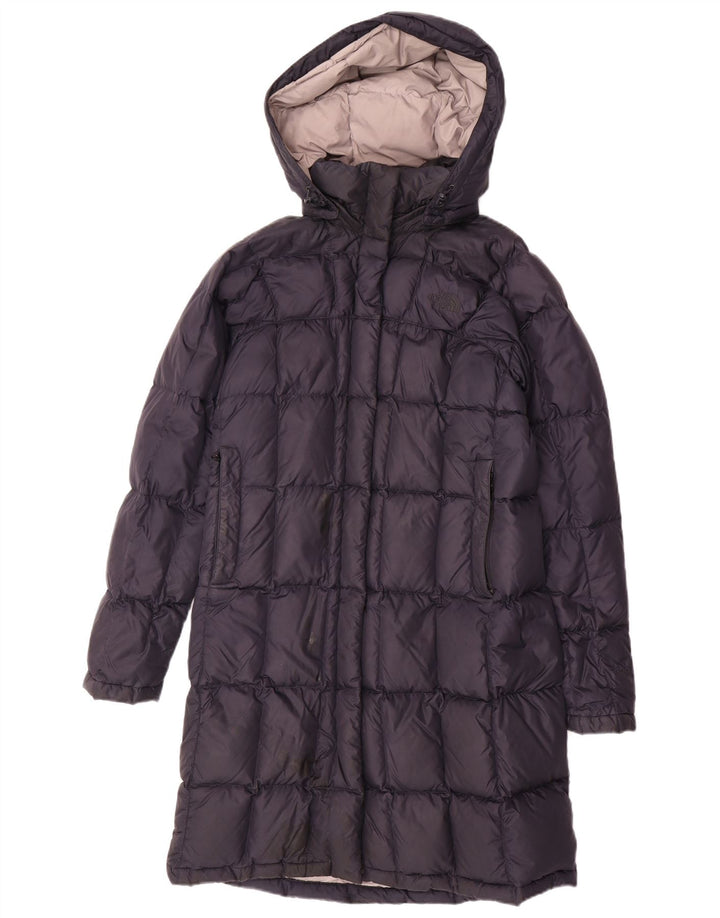 THE NORTH FACE Abrigo acolchado con capucha extragrande para mujer UK 10 Small Azul marino