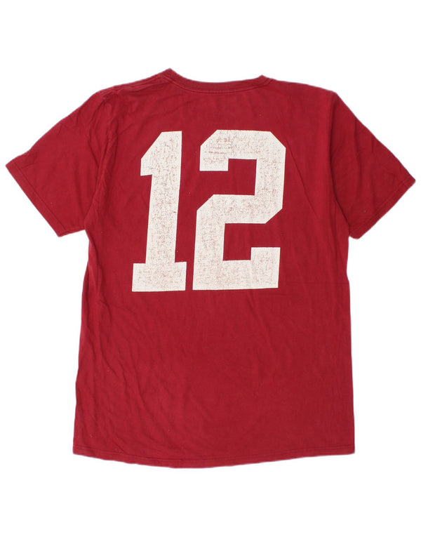 Nike Camiseta con gráfico de ajuste estándar de la Universidad de Stanford para hombre, talla mediana, color rojo