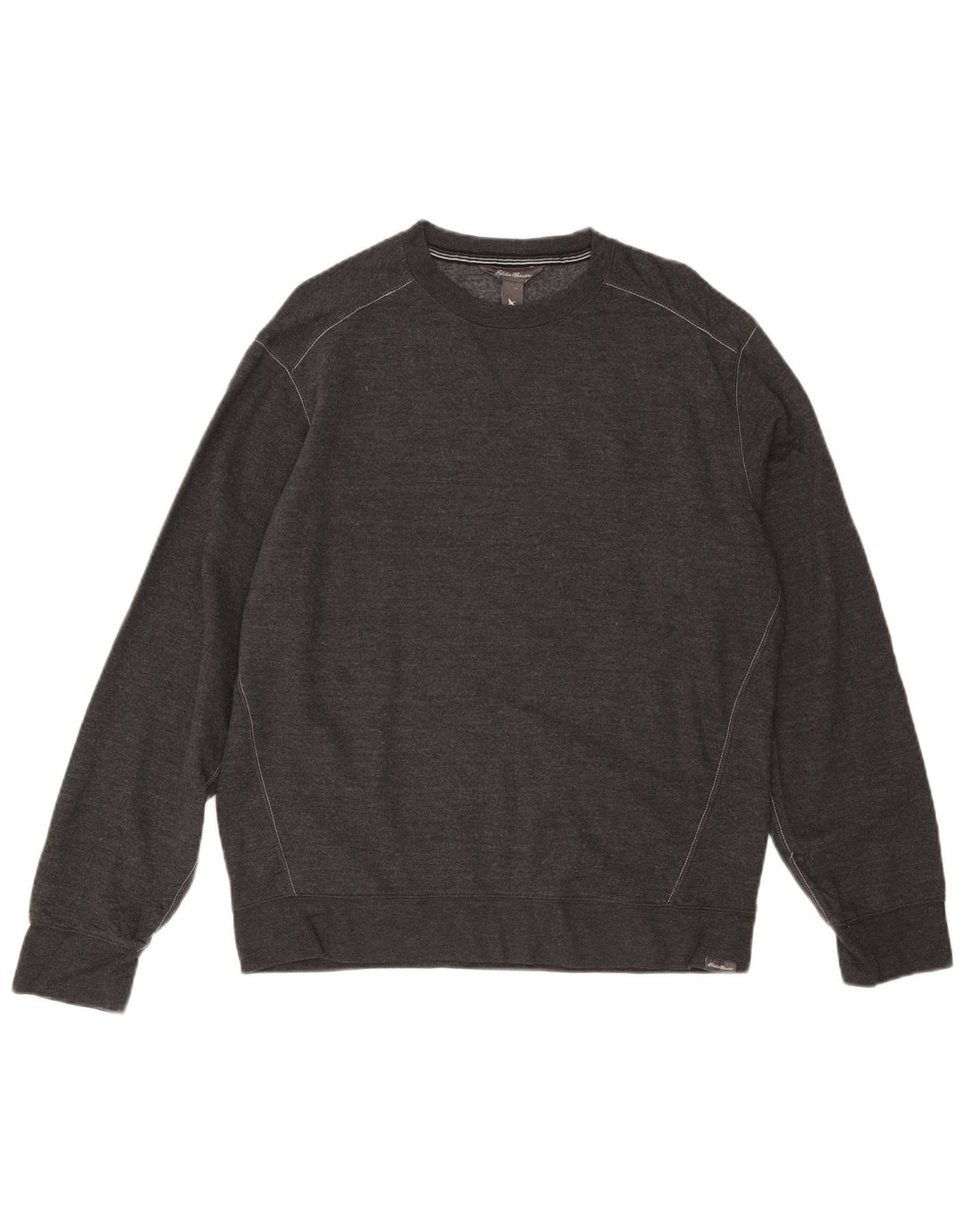 EDDIE BAUER Sudadera Hombre Jersey Grande Gris Algodón