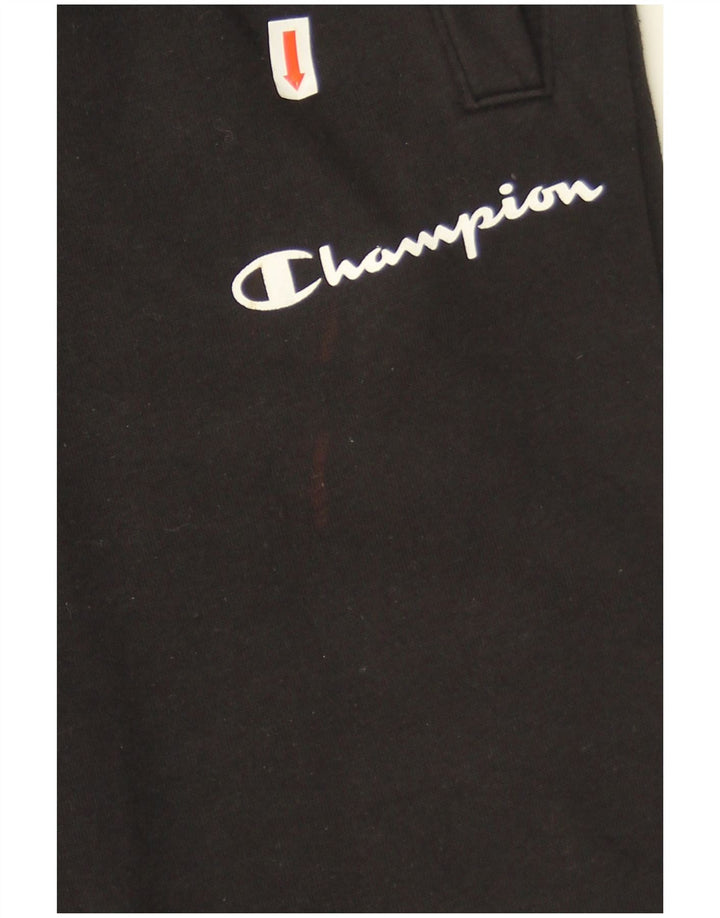 Champion Pantalones De Chándal Para Hombre Joggers Small Negro Algodón