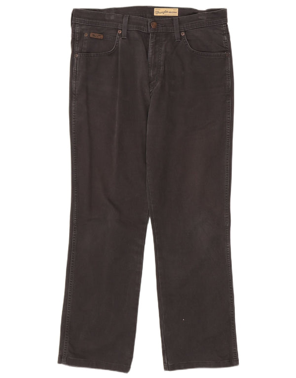 Wrangler Vaqueros Rectos Elásticos Arizona Para Hombre W33 L30 Algodón Gris