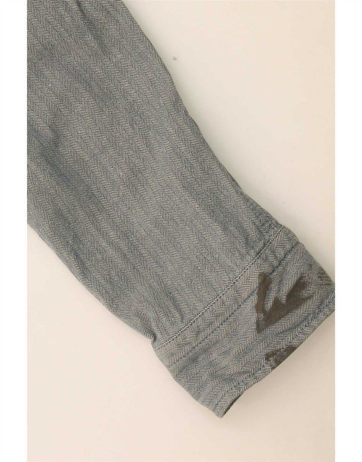 Camisa de hombre John Lewis de algodón en espiga gris medio