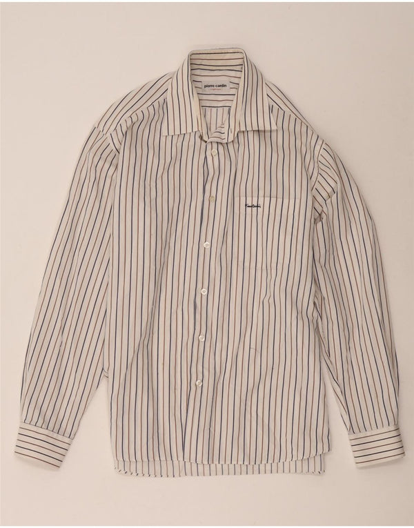 Pierre Cardin Camisa Hombre Talla 41 Mediana Rayas Blancas