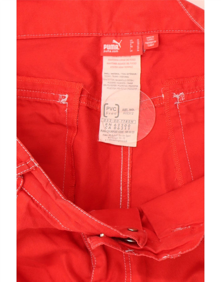 Puma Pantalones cortos cargo para hombre W34 Algodón rojo grande