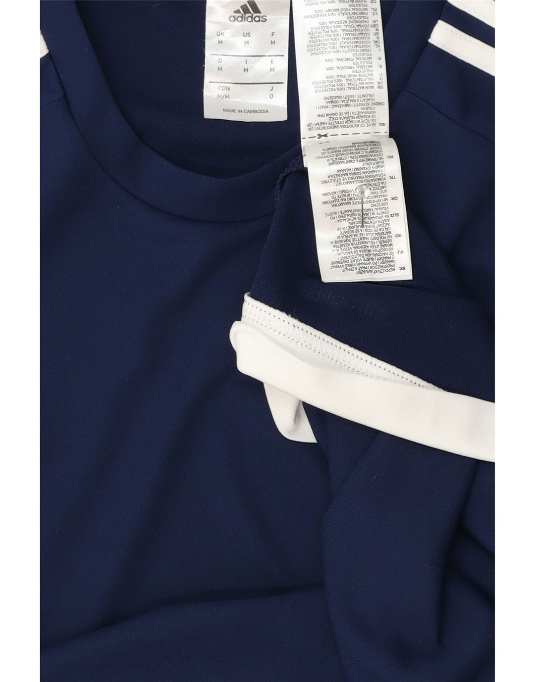 Adidas Hombre Climalite Camiseta Top Medio Azul Marino Poliéster