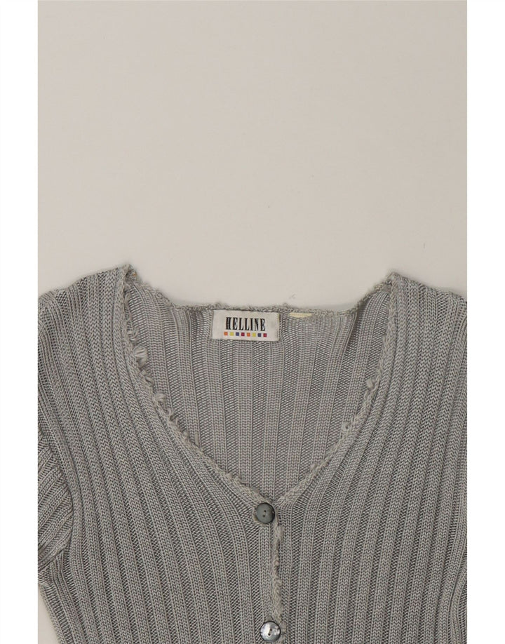 HELLINE Womens Cardigan Sweater UK 12 Medium Grey Vintage HELLINE and Second-Hand HELLINE from Messina Hembry 
