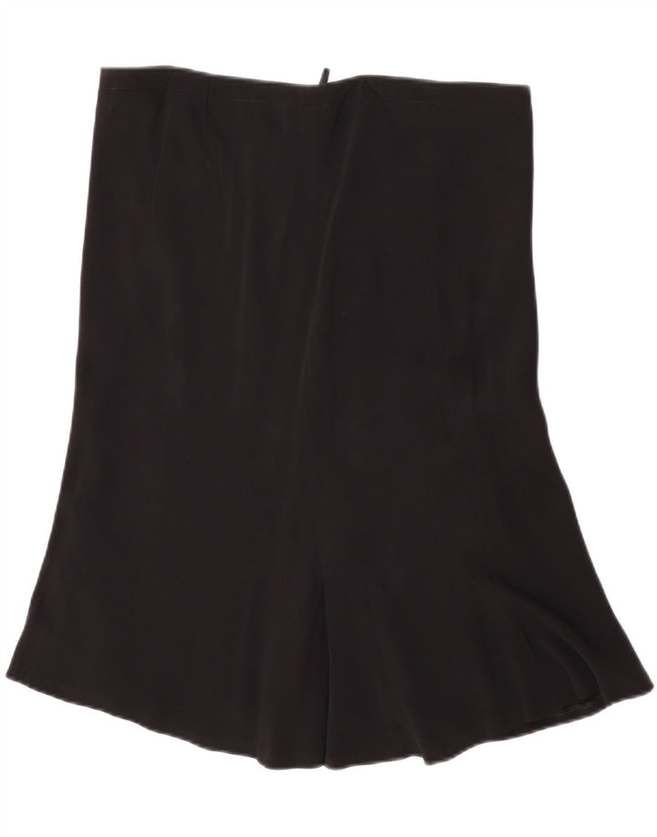 Alexander Mcqueen Falda Acampanada para Mujer IT 46 Grande W34 L25 Negro Clásico