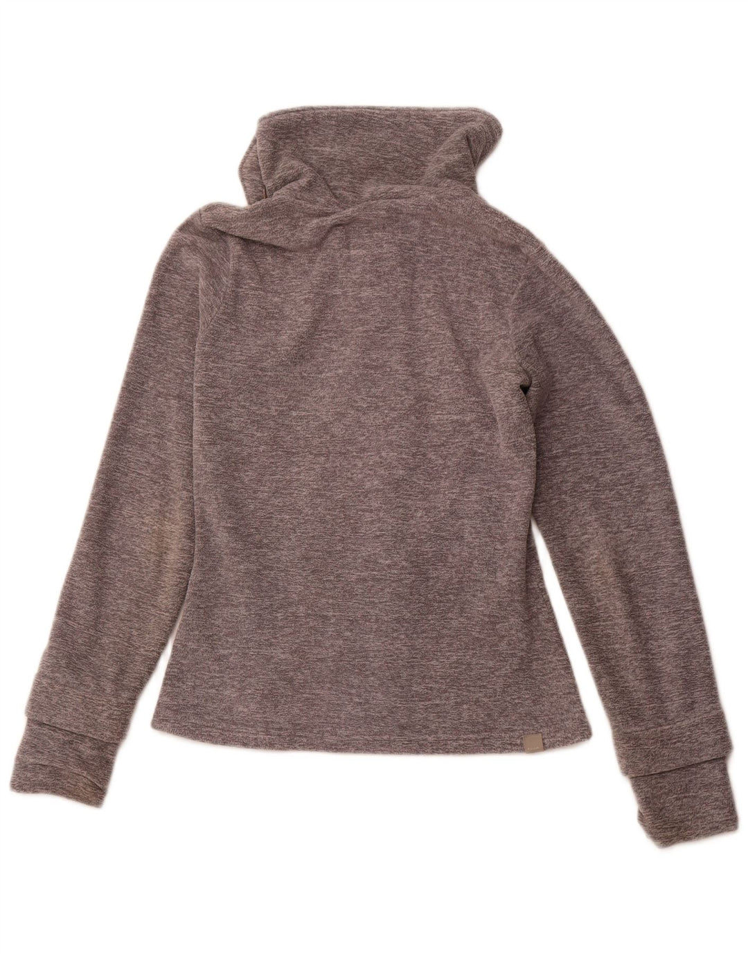 BENCH Chaqueta polar gráfica para mujer UK 12 Poliéster gris medio