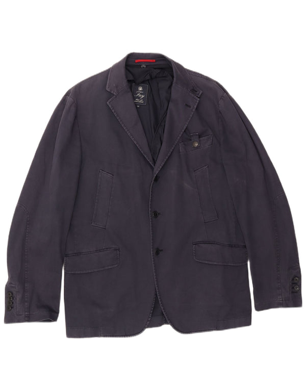 Fay Chaqueta tipo blazer de 3 botones para hombre IT 52 XL Azul marino