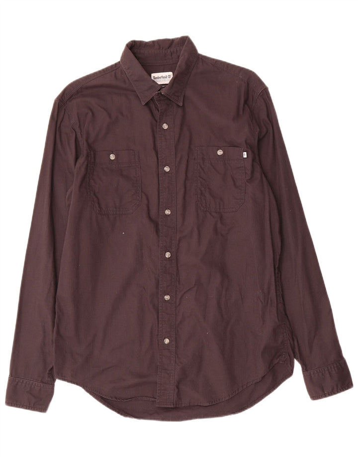 Timberland Camisa Regular Fit Para Hombre Algodón Gris Grande