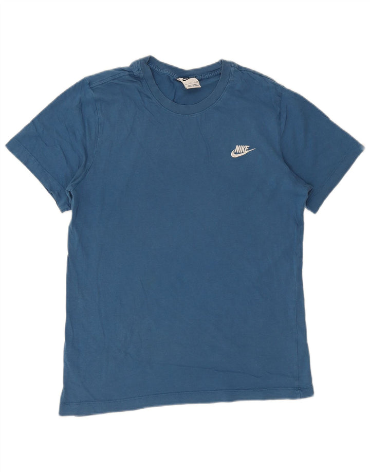 Camiseta Nike Hombre Top Small Azul Algodón