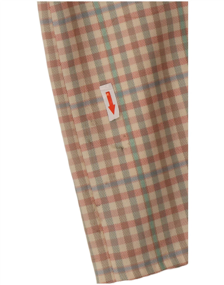 Minifalda vintage para mujer IT 42 Mediana W26 Lana Gingham multicolor