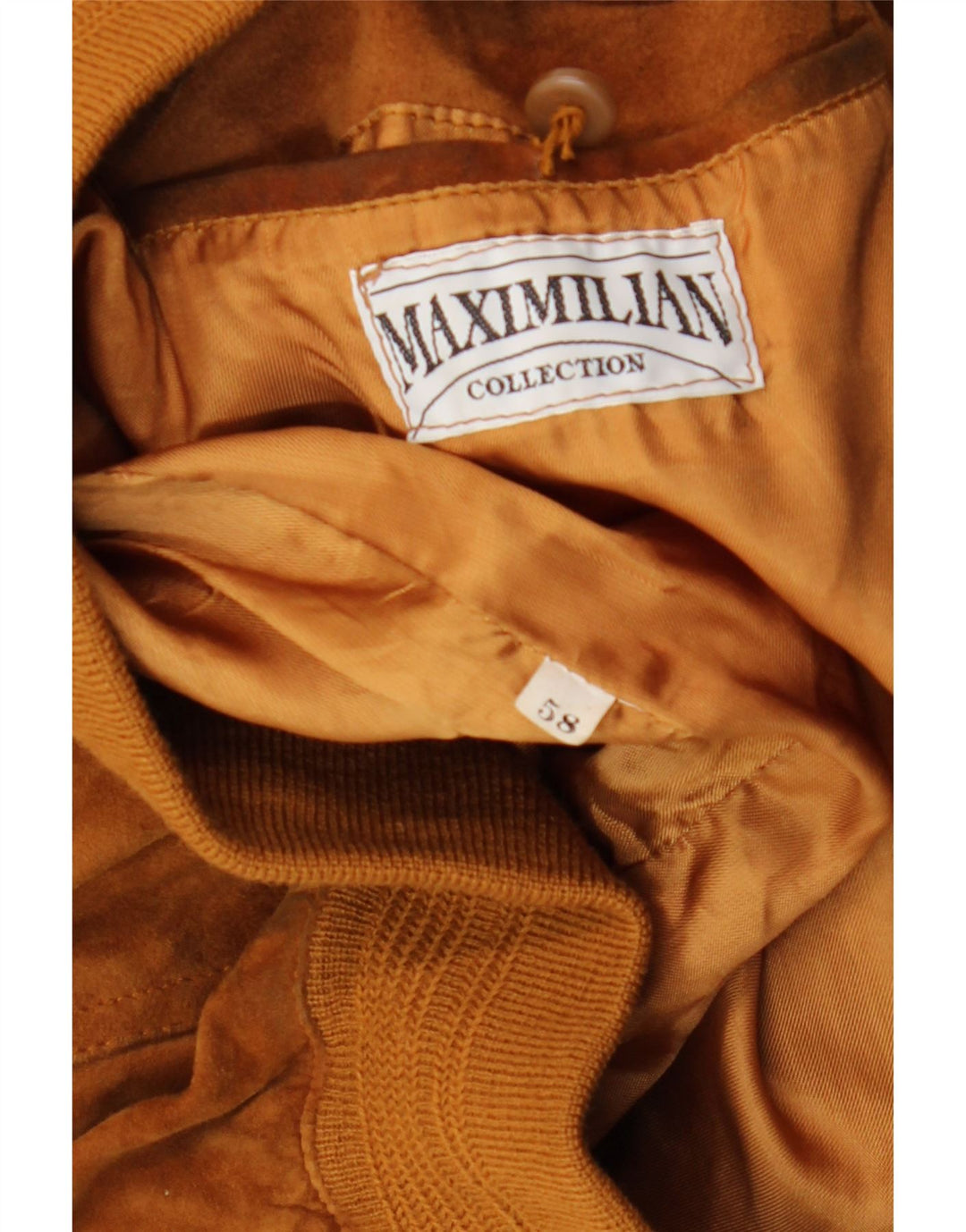Maxi Milian Chaqueta bomber de ante para hombre IT 58 4XL Marrón