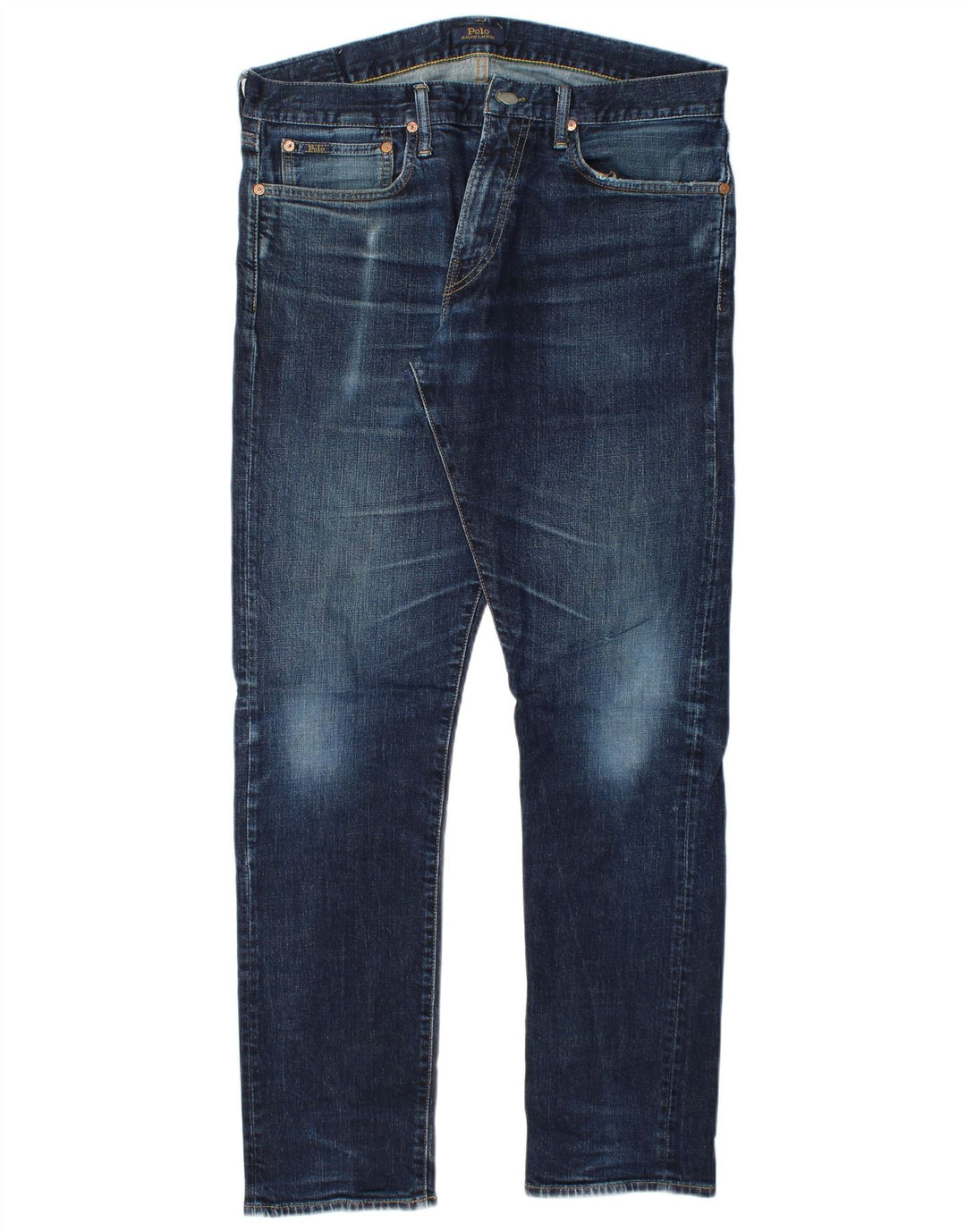 POLO RALPH LAUREN Vaqueros ajustados para hombre W34 L32 Algodón azul