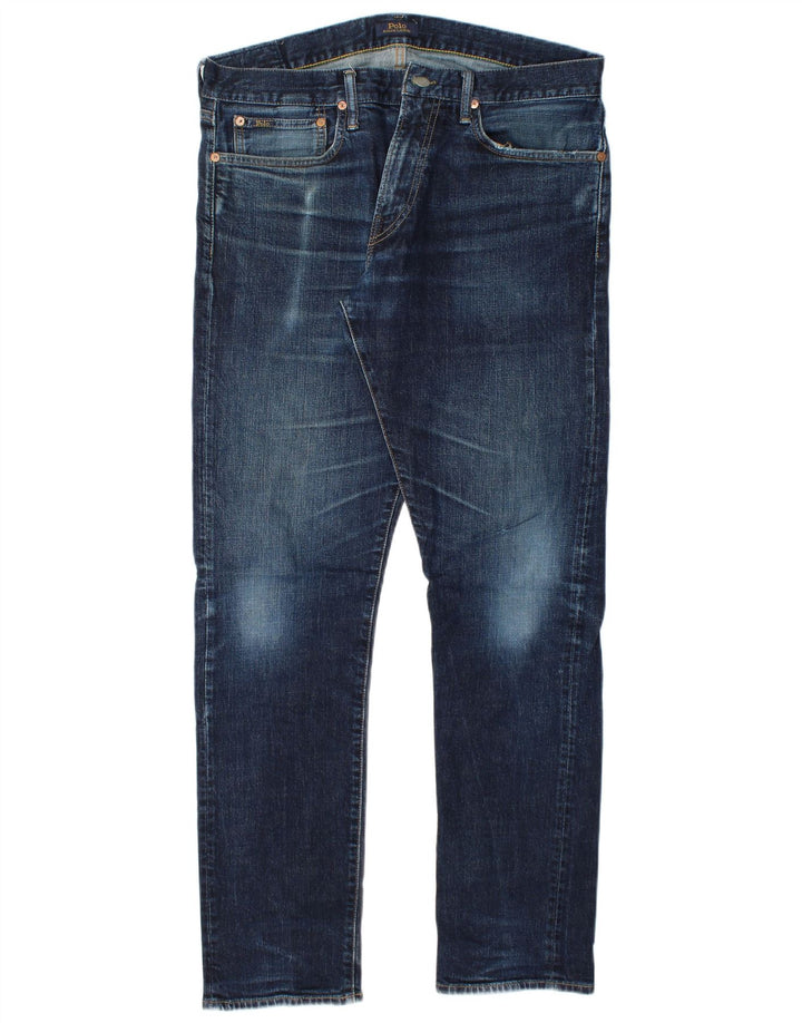 POLO RALPH LAUREN Vaqueros ajustados para hombre W34 L32 Algodón azul