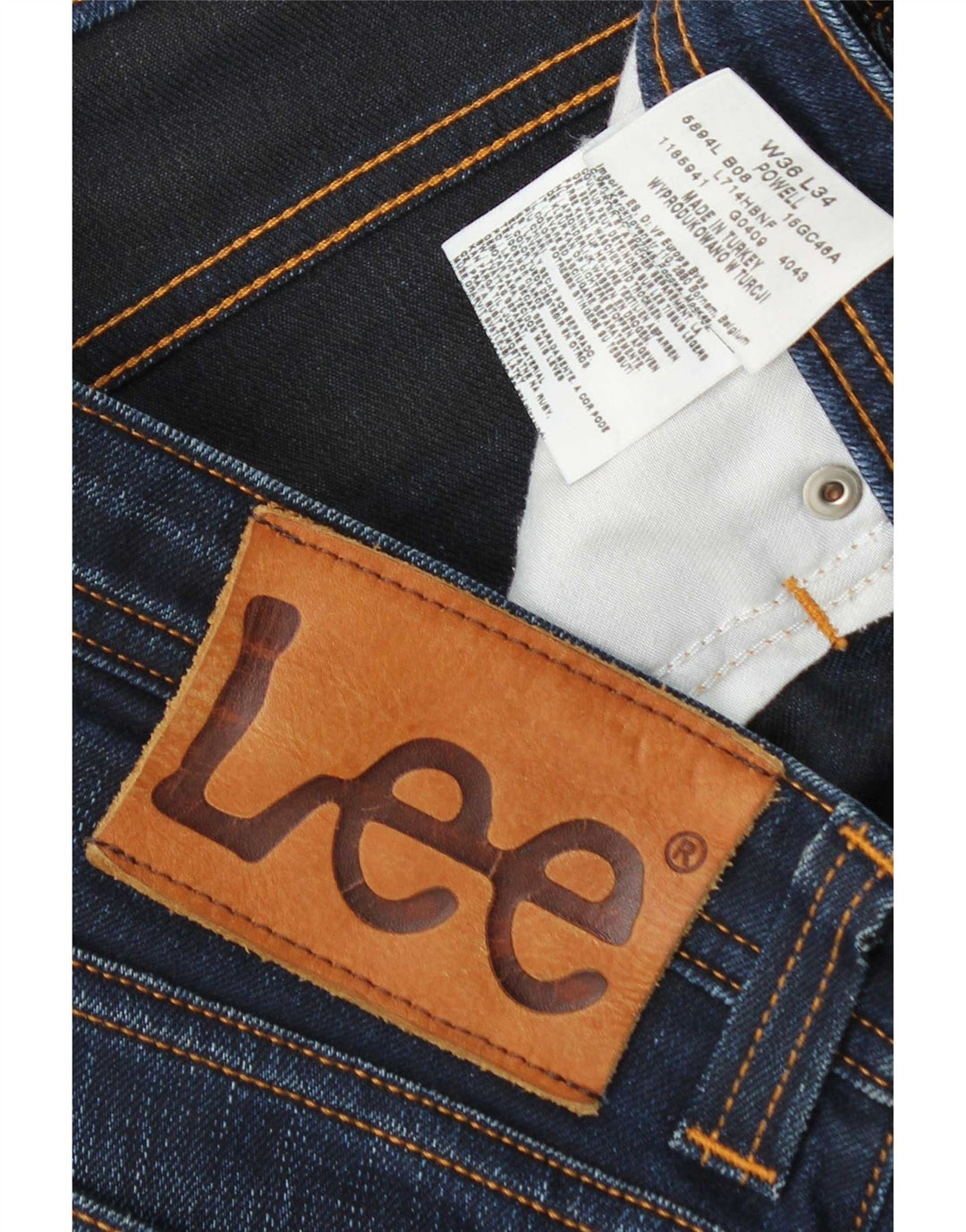 Lee Jeans Powell Slim para Hombre W36 L34 Algodón Azul Marino