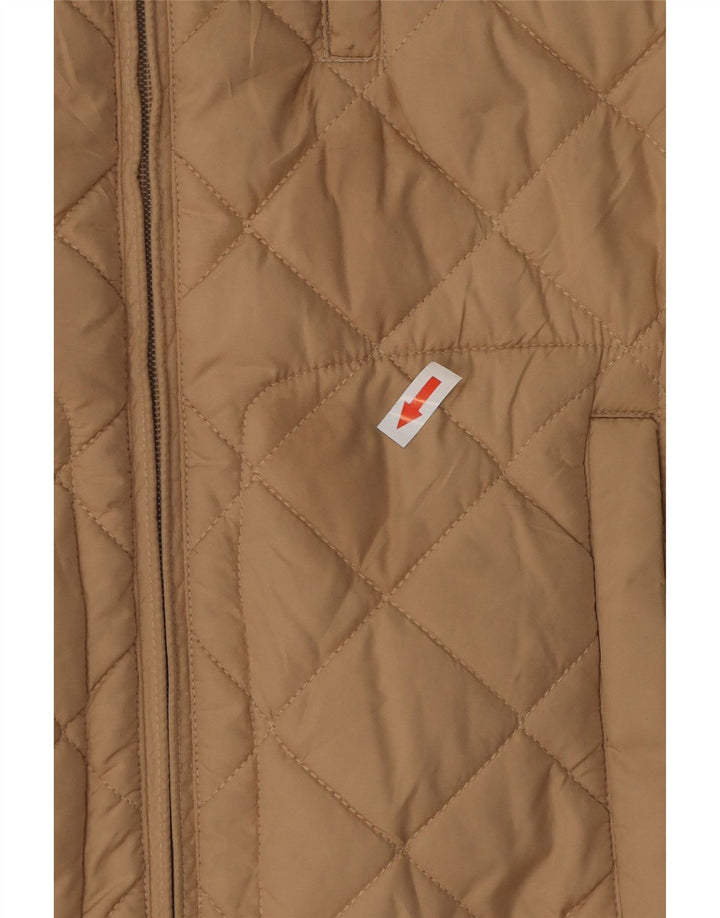 RALPH LAUREN Chaleco acolchado para mujer UK 44 Poliéster color beige medio