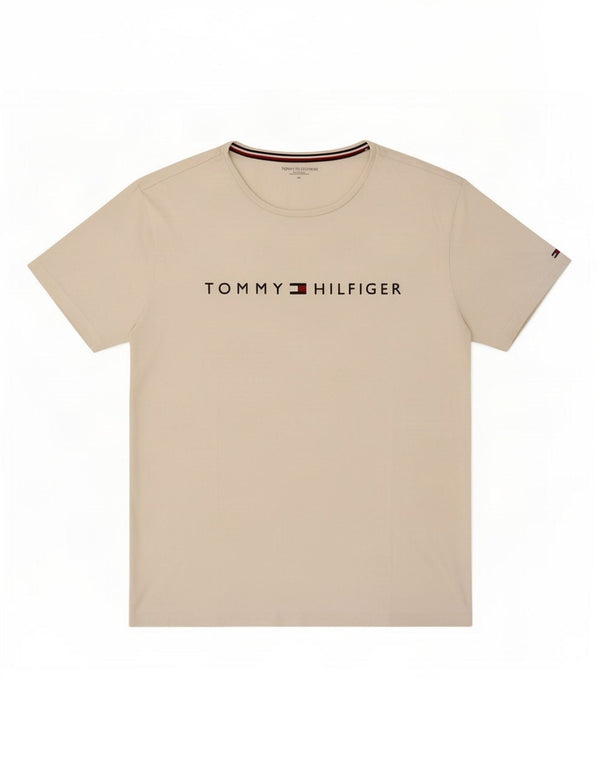 Tommy Hilfiger Camiseta gráfica para hombre Top XL Algodón blanco