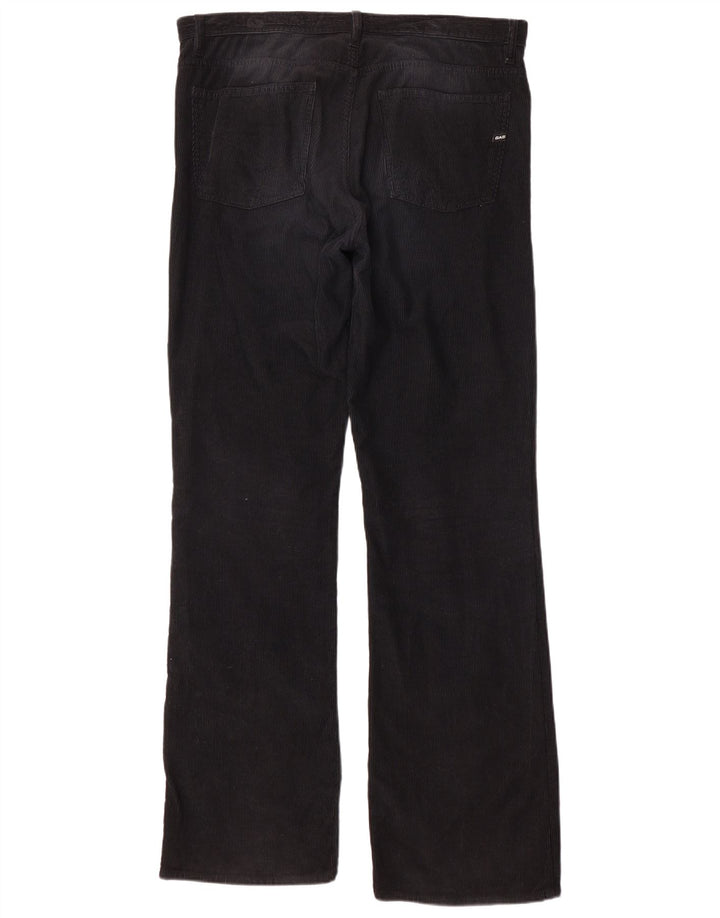 Pantalones de pana con corte tipo bota para hombre Gas W36 L34 Negro