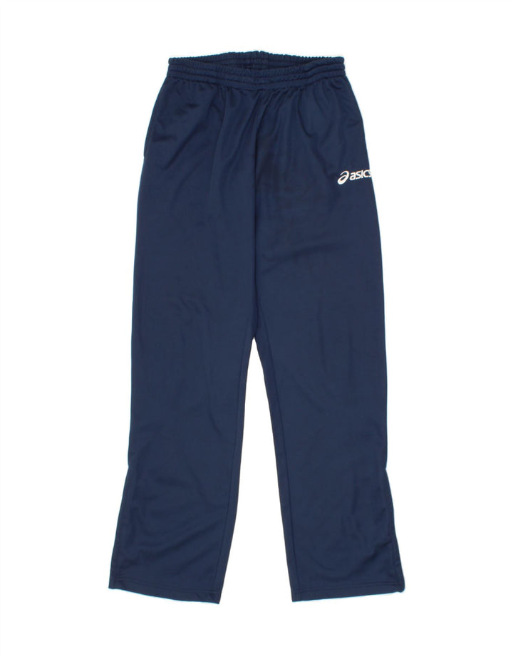 ASICS Womens Tracksuit Trousers Large  Navy Blue Polyester Vintage Asics and Second-Hand Asics from Messina Hembry 