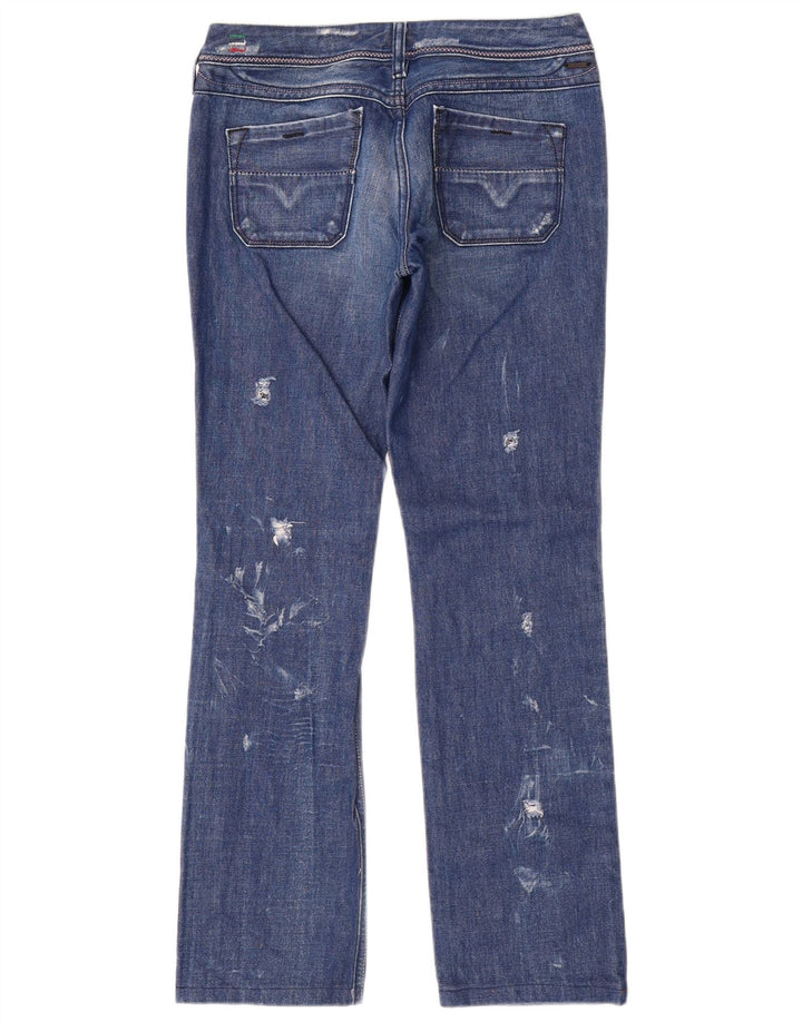 Diesel Mujer Lowky Vaqueros Slim Desgastados W29 L30 Algodón Azul