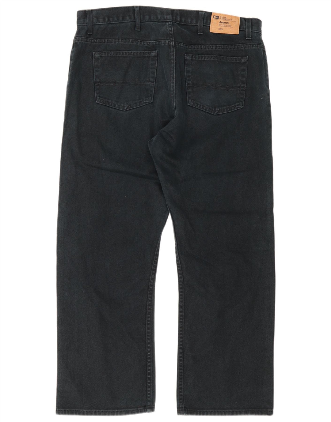 Marks & Spencer Vaqueros rectos azules Harbor para hombre W38 L29 Algodón negro