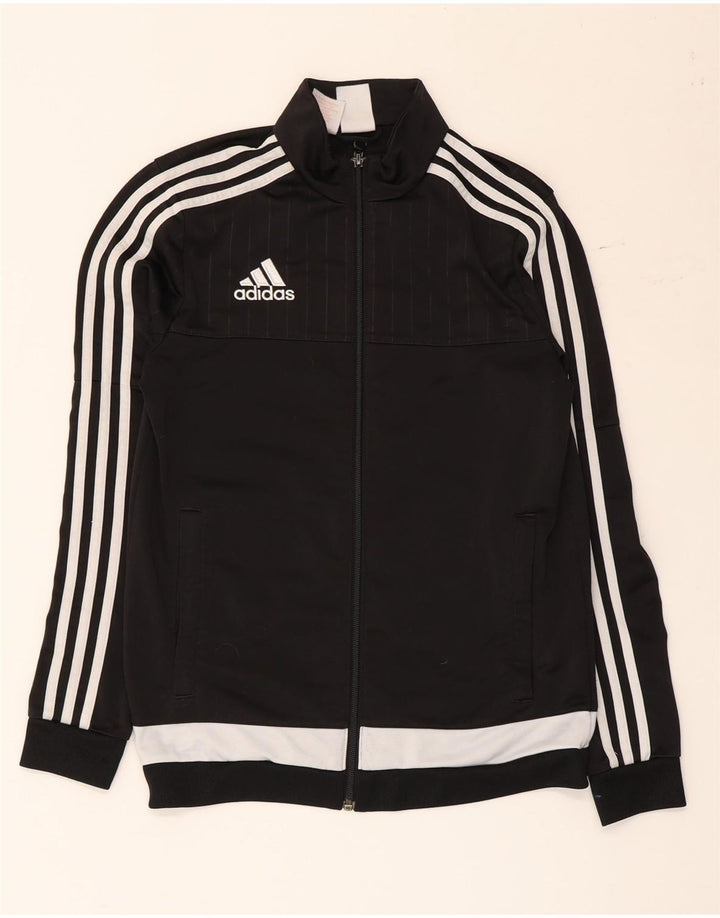 Adidas - Chaqueta de chándal para niño, 13-14 años, color negro, poliéster