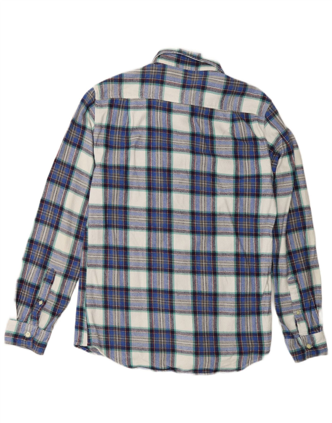 Jack Wills Camisa De Franela Para Hombre Pequeña Algodón A Cuadros Azul Marino