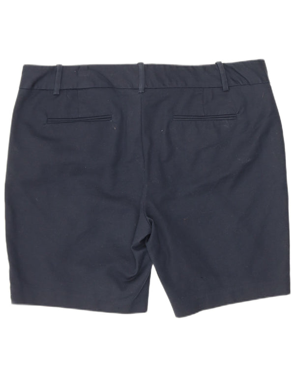 Dkny Pantalones cortos chinos para mujer US 14 XL W36 Azul marino Algodón