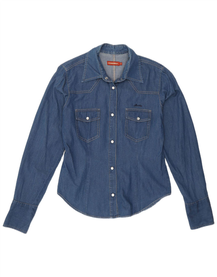 Carrera Camisa vaquera para mujer UK 12 Algodón azul medio
