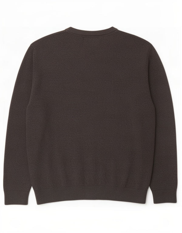 Joules - Jersey de cuello redondo para hombre, talla grande, algodón gris