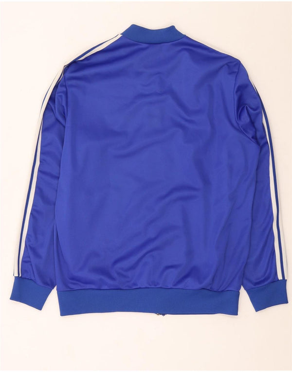 Adidas Hombre Chándal Top Chaqueta Grande Azul Poliéster