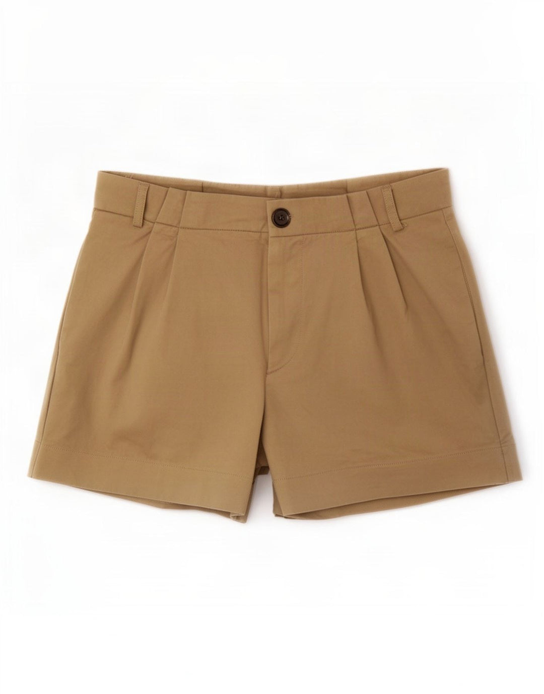 Zara Mujer Pantalones Cortos Casuales Pegged Medio W28 Algodón Beige