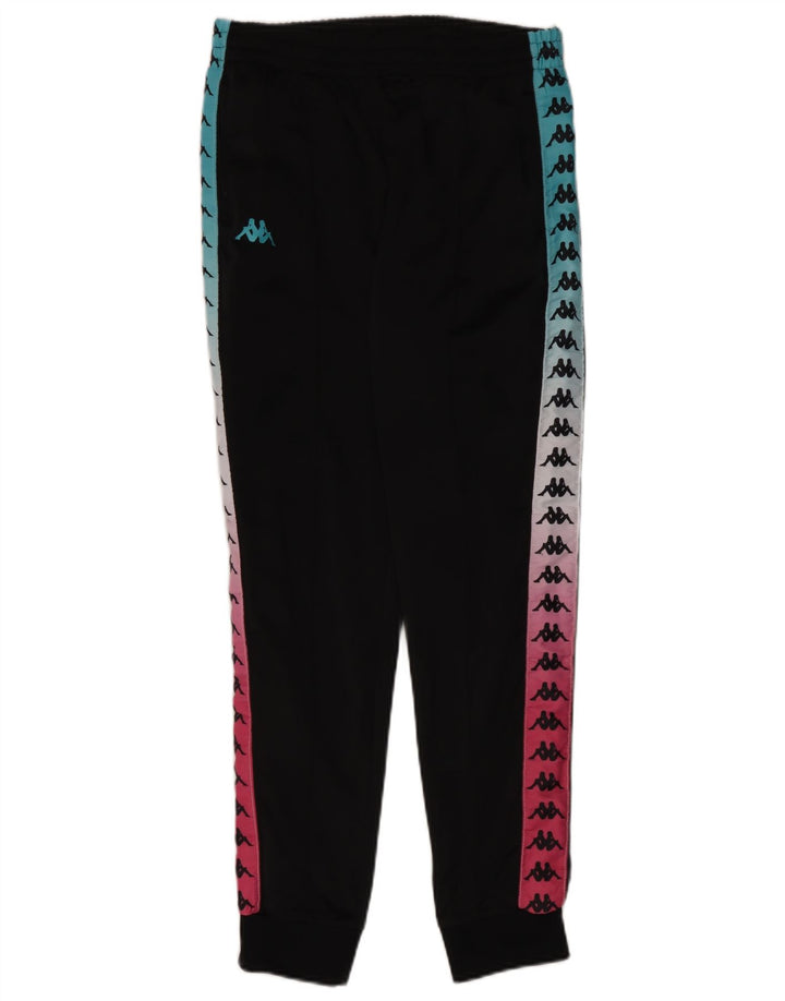 Kappa Hombre Pantalones De Chándal Con Gráfico Joggers Medium Black Colourblock