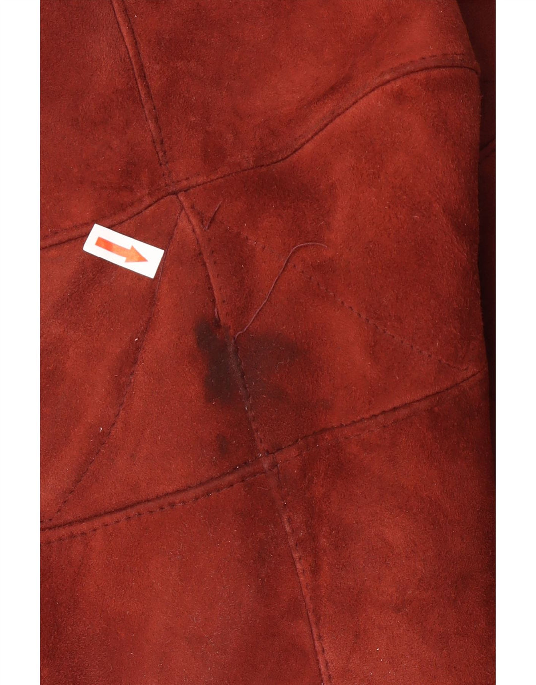 Chaqueta vintage de mujer shearling IT 42 Medium Borgoña Shearling