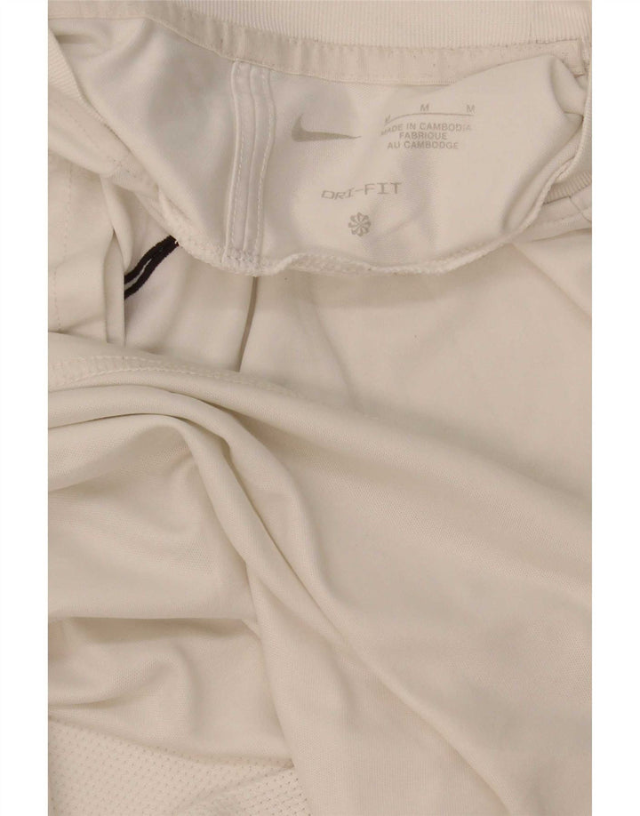 Camiseta Nike Dri Fit para hombre con bloques de color blanco mediano