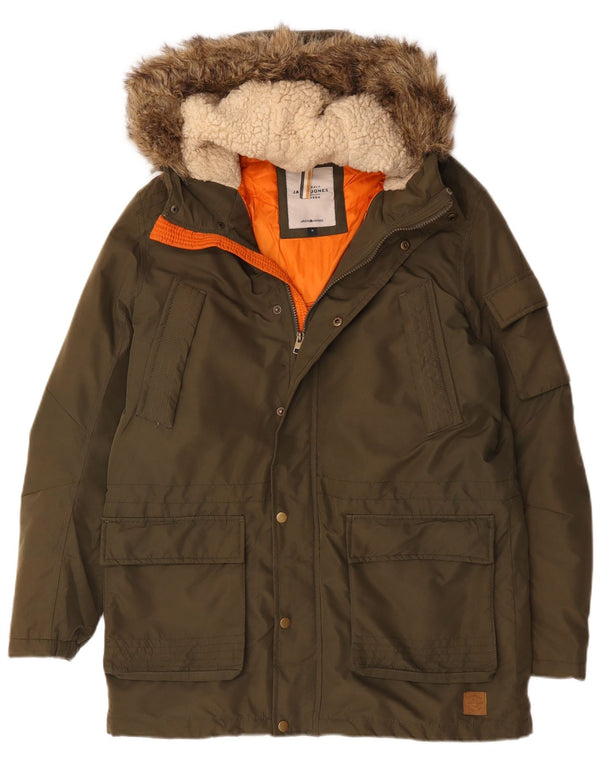 Jack & Jones Chaqueta Parka con Capucha para Hombre UK 38 Medium Khaki