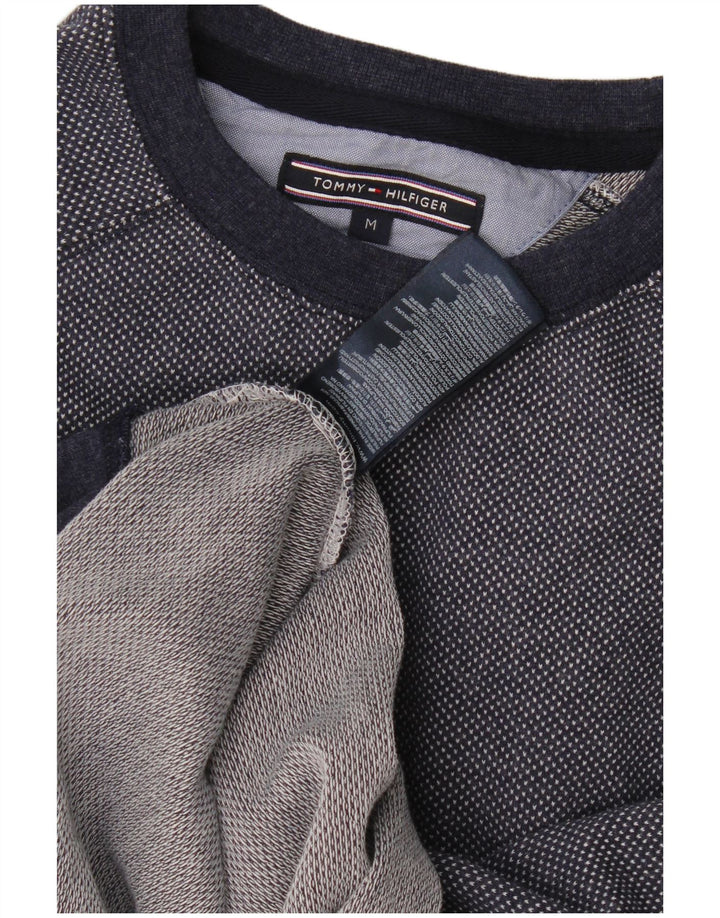 Tommy Hilfiger Hombre Sudadera Jumper Medium Azul Marino Algodón