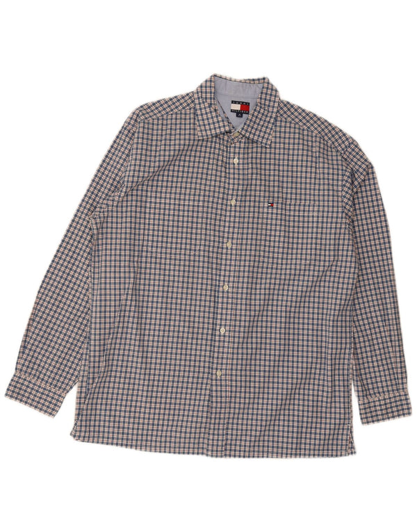 Camisa Tommy Hilfiger Hombre Regular Fit Cuadros Azul Medio