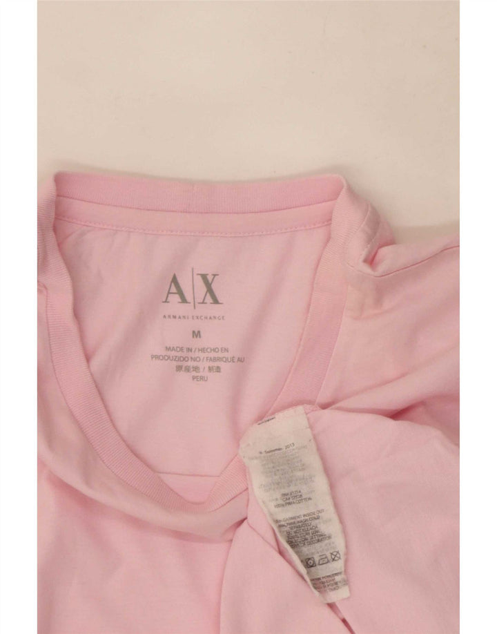 Camiseta Armani Exchange Hombre Top Rosa Medio Algodón